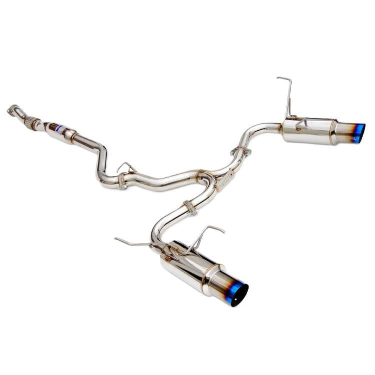 Invidia Dual N1 Titanium tips Cat-back Exhaust - 08-14 Subaru WRX/STI Sedan