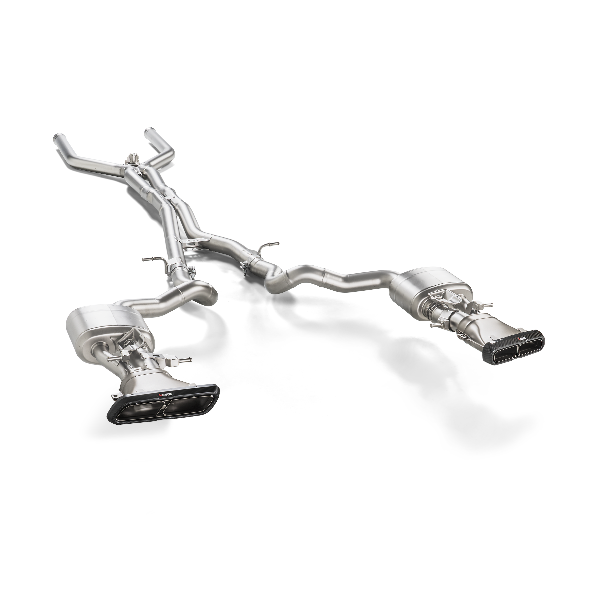 Akrapovič Evolution Line Catback Exhaust (Titanium) w/o Tips - 2018-2020 Mercedes Benz E63S AMG (W213) - T1 Motorsports