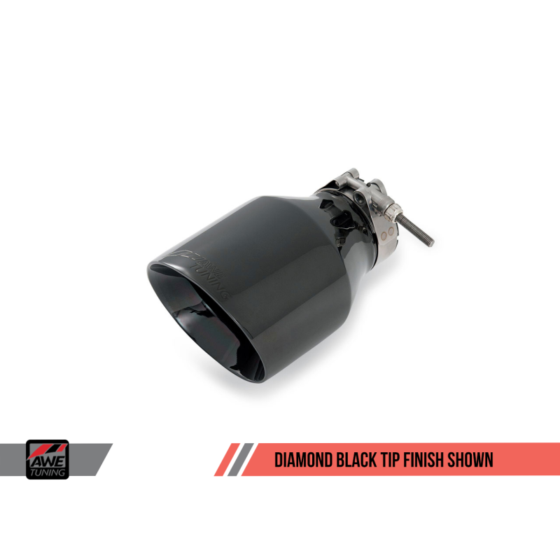 AWE Tuning Mk5 Jetta Mk6 Sportwagen 2.5L Touring Edition Exhaust - Diamond Black Tips