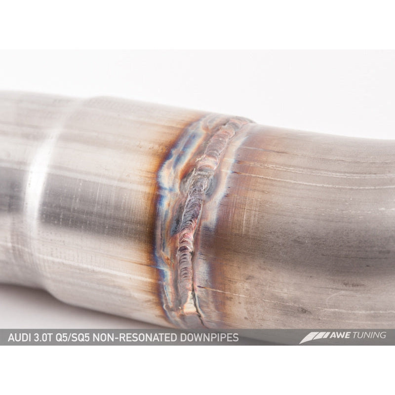 AWE Tuning Audi 8R 3.0T Non-Resonated Downpipes for Q5 / SQ5