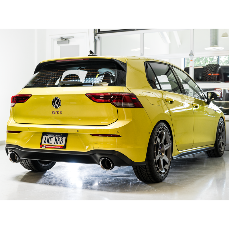 AWE Tuning Track Edition Exhaust w/ Chrome Silver Tips - 2022+ Volkswagen GTI MK8