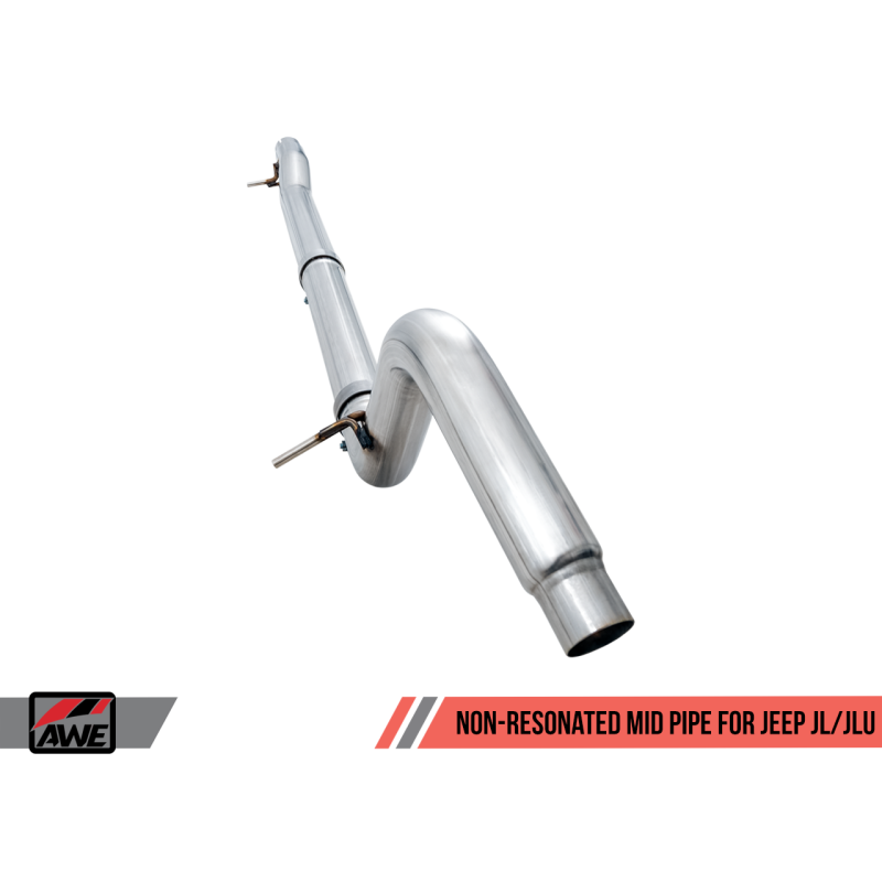 AWE Tuning 2018+ Jeep Wrangler JL/JLU 3.6L Non-Resonated Mid Pipe