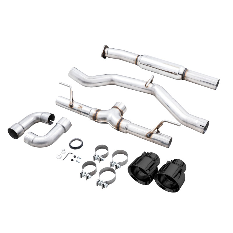 AWE Tuning Track Edition Cat-Back Exhaust w/ Diamond Black Tips - Subaru BRZ / Toyota GR86 / Toyota 86