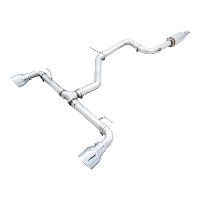 AWE Tuning Track Edition Exhaust w/ Chrome Silver Tips - 2022+ Volkswagen GTI MK8