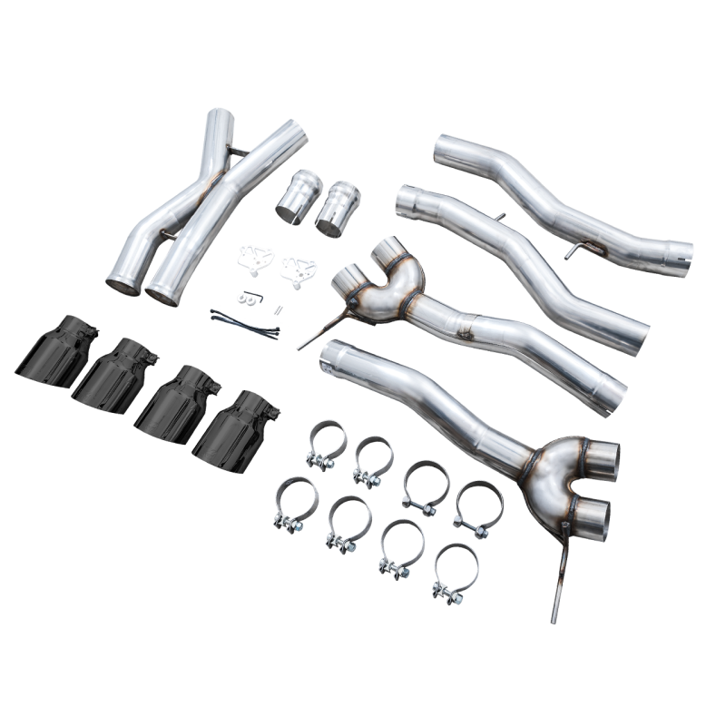 AWE Tuning Track Edition Catback Exhaust w/ Diamond Black Tips - 2021+ BMW G8X M3/M4