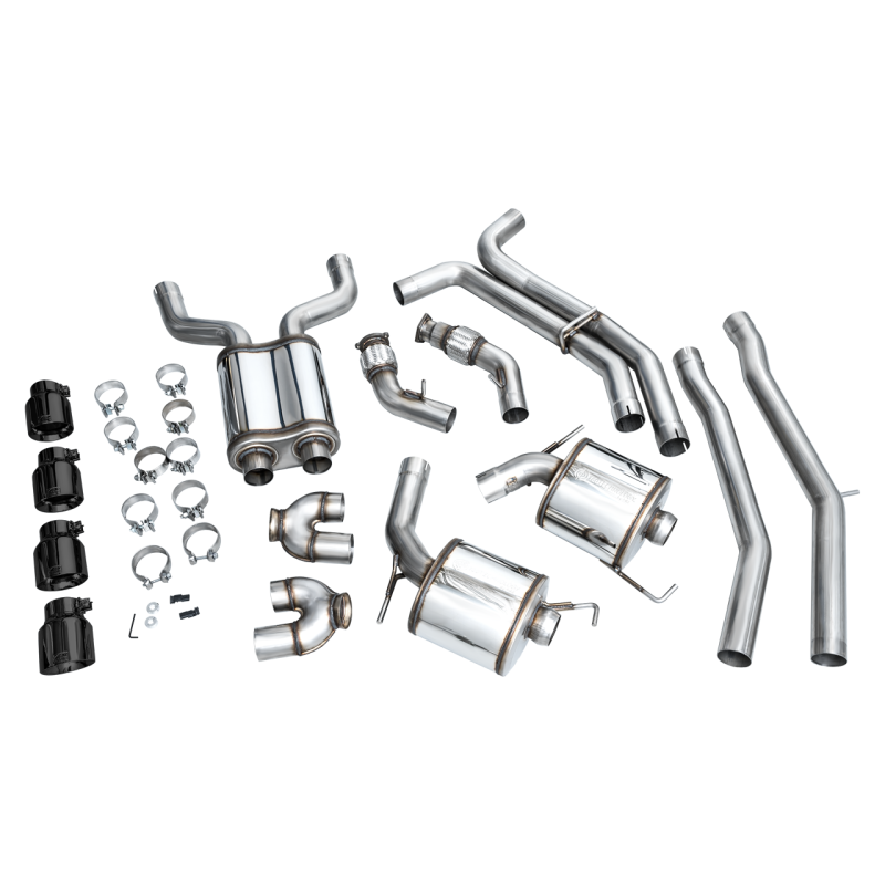 AWE Tuning Touring Edition Exhaust w/Diamond Black Tips - 19-23 Audi C8 S6/S7 2.9T V6 AWD