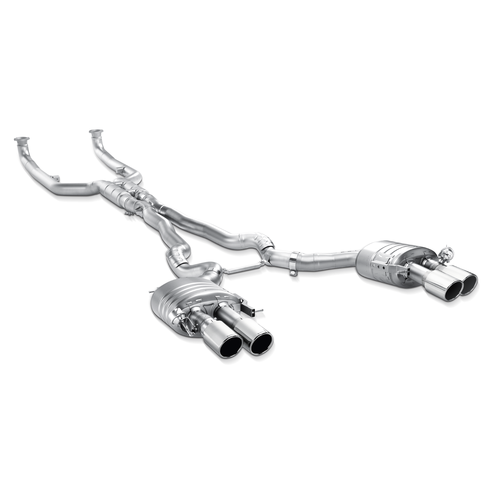 Akrapovič Evolution Line Catback Exhaust (Titanium) w/Titanium Tips - 2013-2017 BMW M6 Gran Coupe (F06) - T1 Motorsports