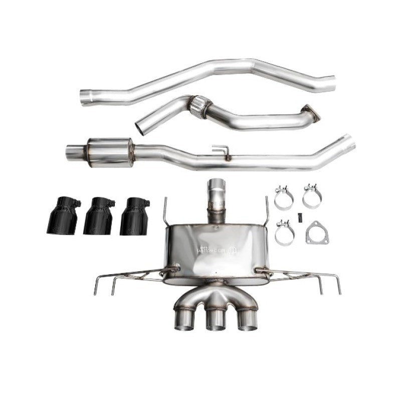 AWE Tuning Touring Edition Exhaust w/ Triple Diamond Black Tips - 2023+ Honda Civic Type R FL5