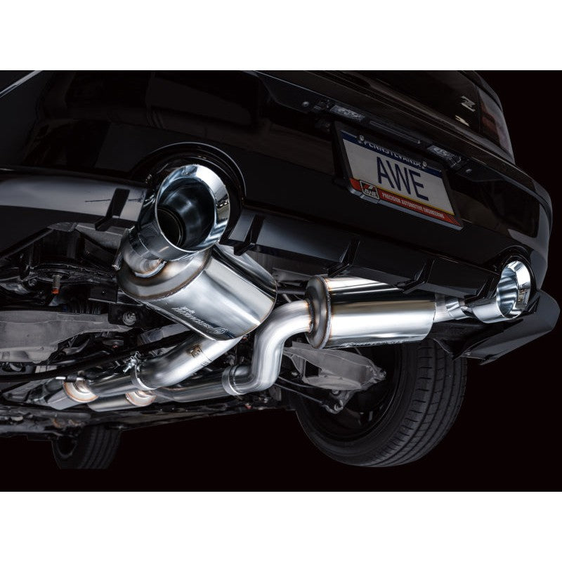 AWE Tuning Touring Edition Catback Exhaust System w/ Chrome Silver Tips - 2023+ Nissan Z