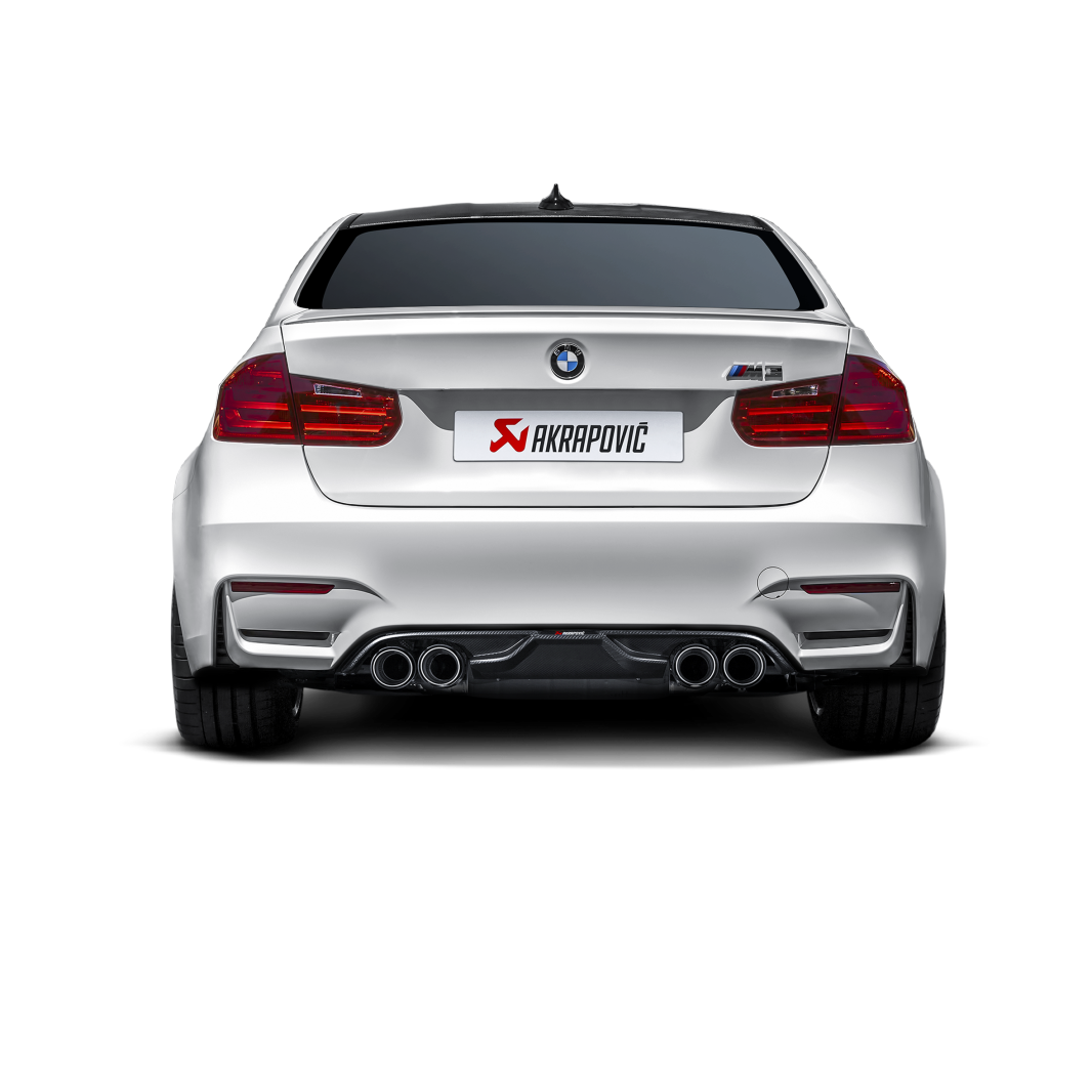Akrapovič Slip-On Line Exhaust (Titanium) w/Carbon Tips - 2014-2018 BWW M3 (F80) - T1 Motorsports