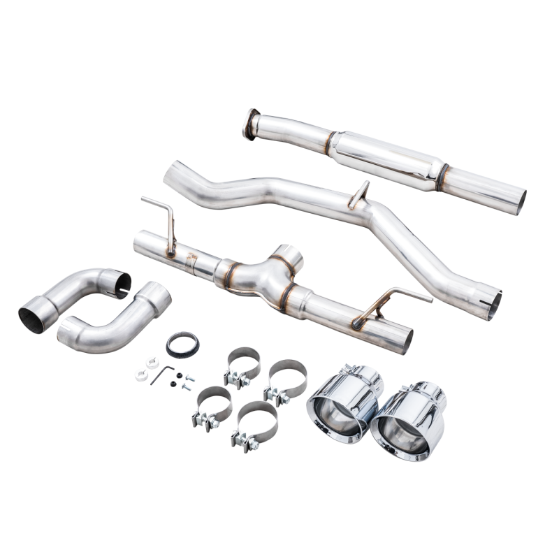 AWE Tuning Track Edition Cat-Back Exhaust w/ Chrome Silver Tips - Subaru BRZ/ Toyota GR86/ Toyota 86