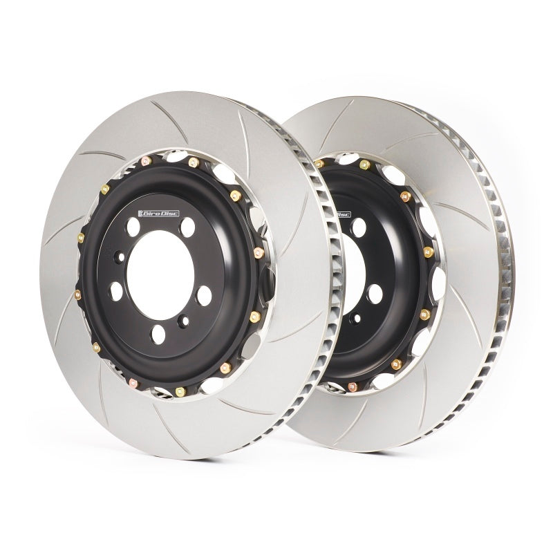 GiroDisc 2-Piece Slotted Rear Rotors - Audi C7 S6/S7/RS6/RS7 (356x22mm)