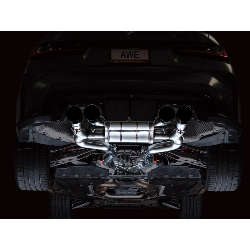 AWE Tuning SwitchPath Catback Exhaust w/ Diamond Black Tips - 2021+ BMW G8X M3/M4