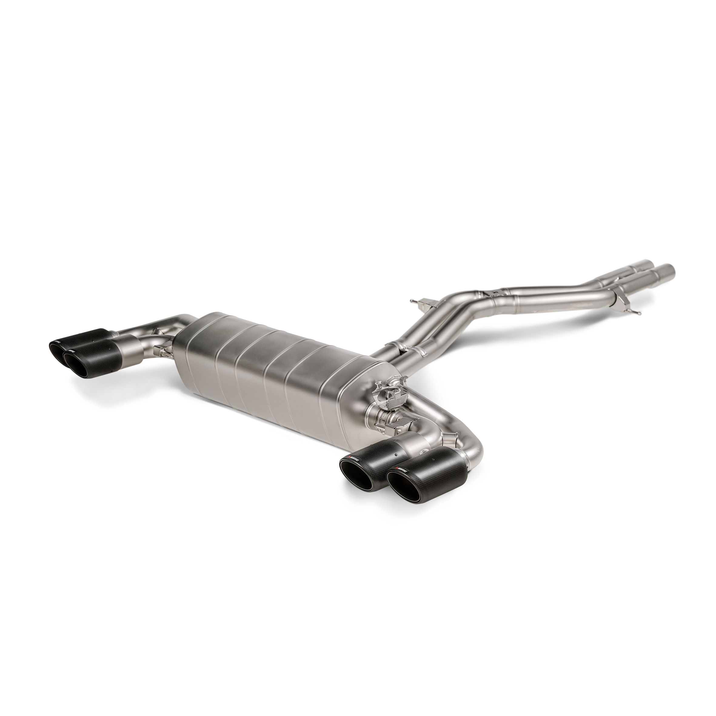 Akrapovič Evolution Line Catback Exhaust (Titanium) w/o Tips - 2019-2025 Porsche Cayenne Turbo/Coupe V8 (536) - T1 Motorsports