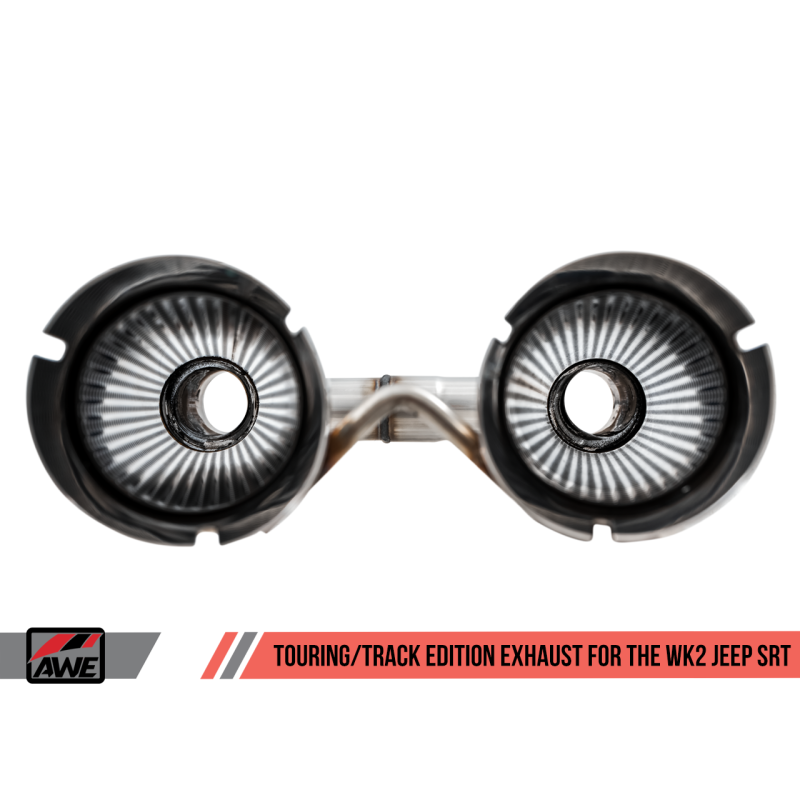 AWE Tuning 2020 Jeep Grand Cherokee SRT Touring Edition Exhaust - Diamond Black Tips - T1 Motorsports