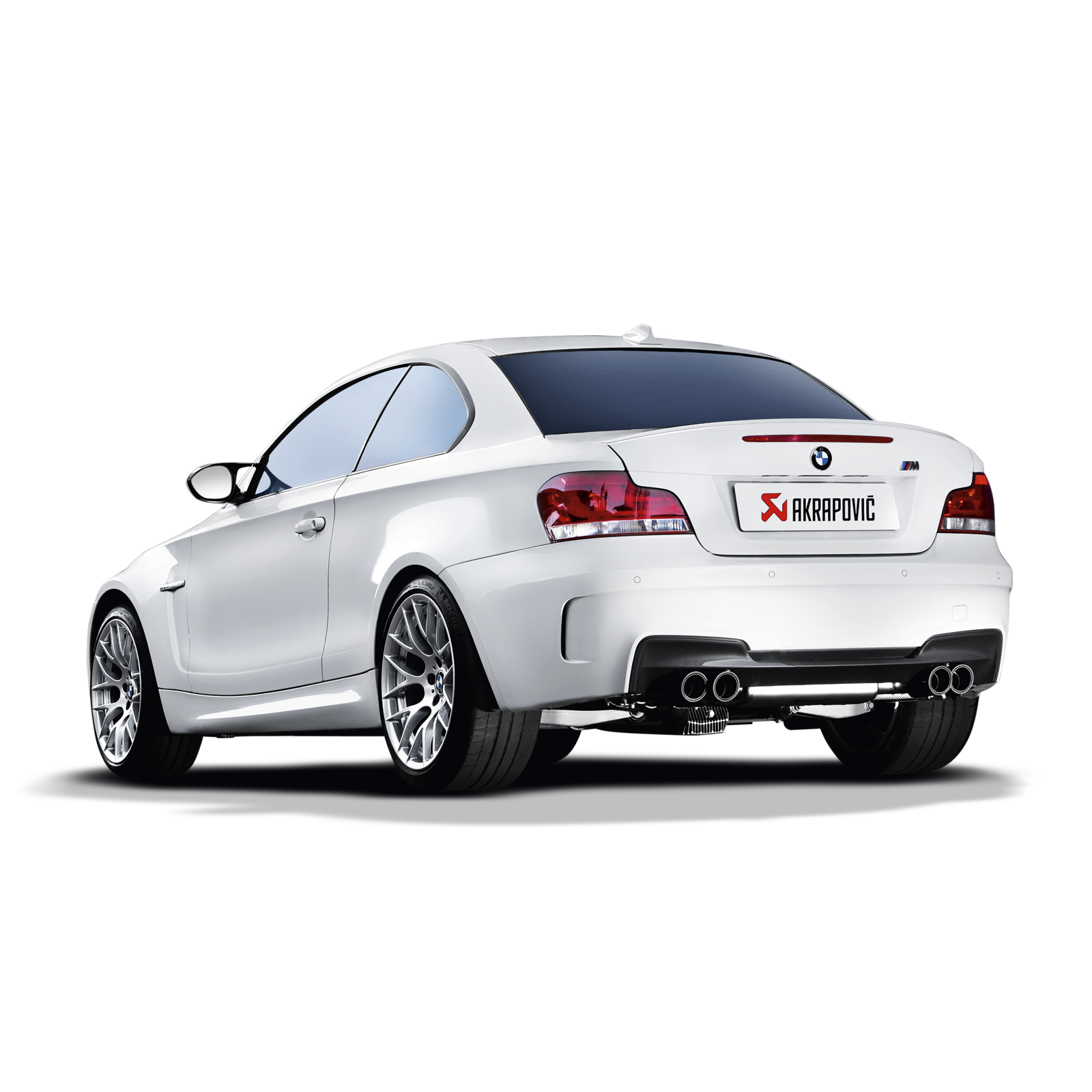 Akrapovič Slip-On Line Exhaust (Titanium) w/Carbon Tips - 2011-2012 BMW 1 Series M Coupe (E82) - T1 Motorsports