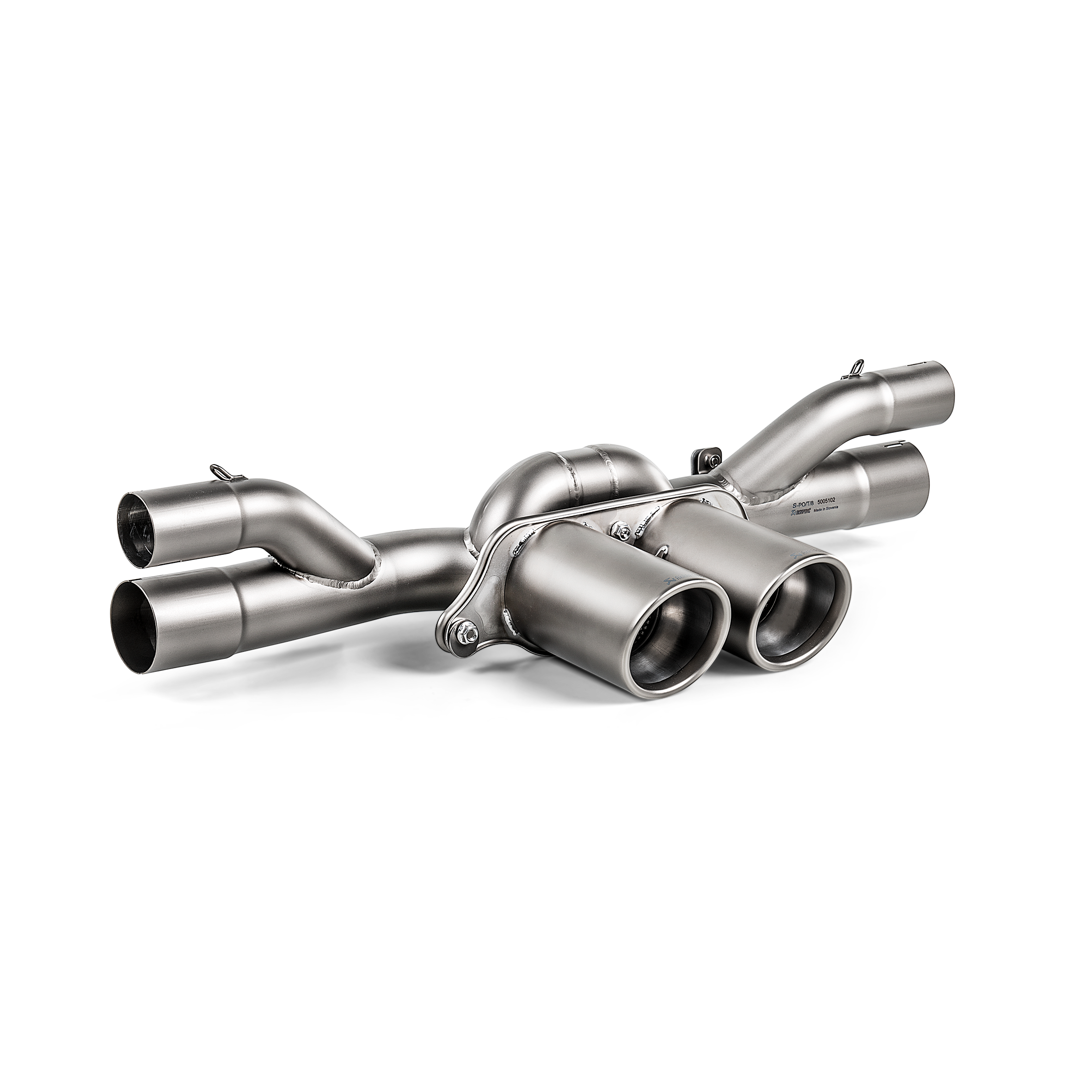 Akrapovič Slip-On Race Line Exhaust (Titanium) w/Titanium Tips - 2018-2020 Porsche 911 GT3 RS (991.2)