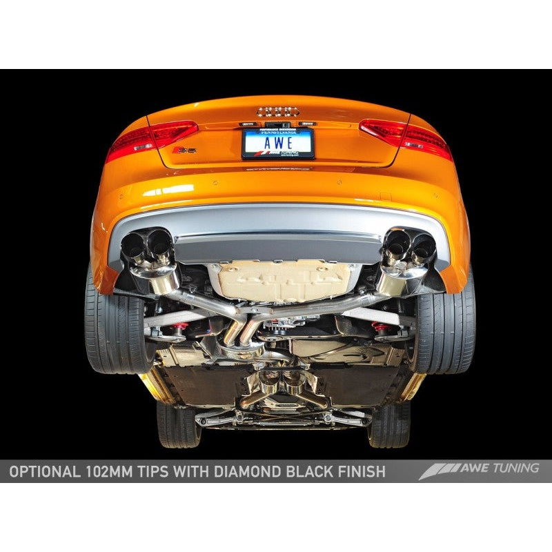 AWE Tuning Audi B8.5 S5 3.0T Touring Edition Exhaust System - Polished Silver Tips (90mm)
