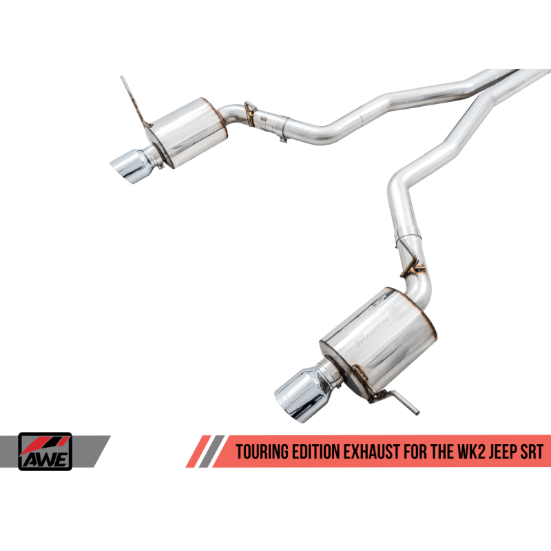 AWE Tuning 2020 Jeep Grand Cherokee SRT Touring Edition Exhaust - Chrome Silver Tips