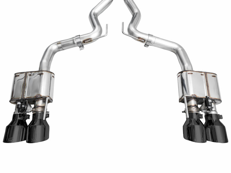 AWE Tuning 21-23 Ford Mustang Mach 1 SwitchPath Cat Back Exhaust w/ Quad Diamond Black Tips