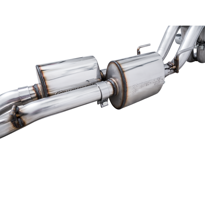 AWE Tuning 0FG Catback Exhaust w/ BashGuard Dual Diamond Black Tips - 16-22 Toyota Tacoma