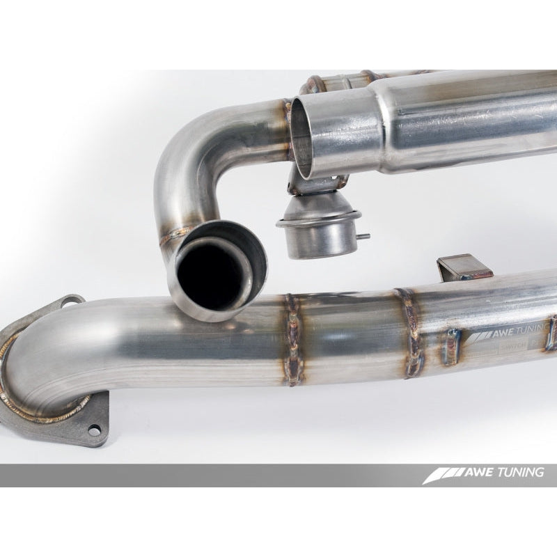 AWE Tuning Porsche 991 SwitchPath Exhaust for Non-PSE Cars Diamond Black Tips
