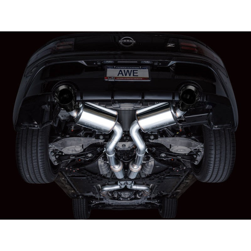 AWE Tuning Touring Edition Catback Exhaust System w/ Diamond Black Tips - 2023+ Nissan Z