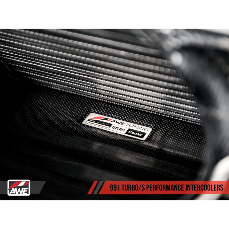AWE Tuning Porsche 991 (991.2) Turbo/Turbo S Performance Intercooler Kit