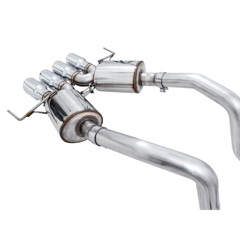 AWE Tuning  Touring Edition Axle-Back Exhaust w/Chrome Tips - 14-19 Chevy Corvette C7 Z06/ZR1 (w/o AFM)