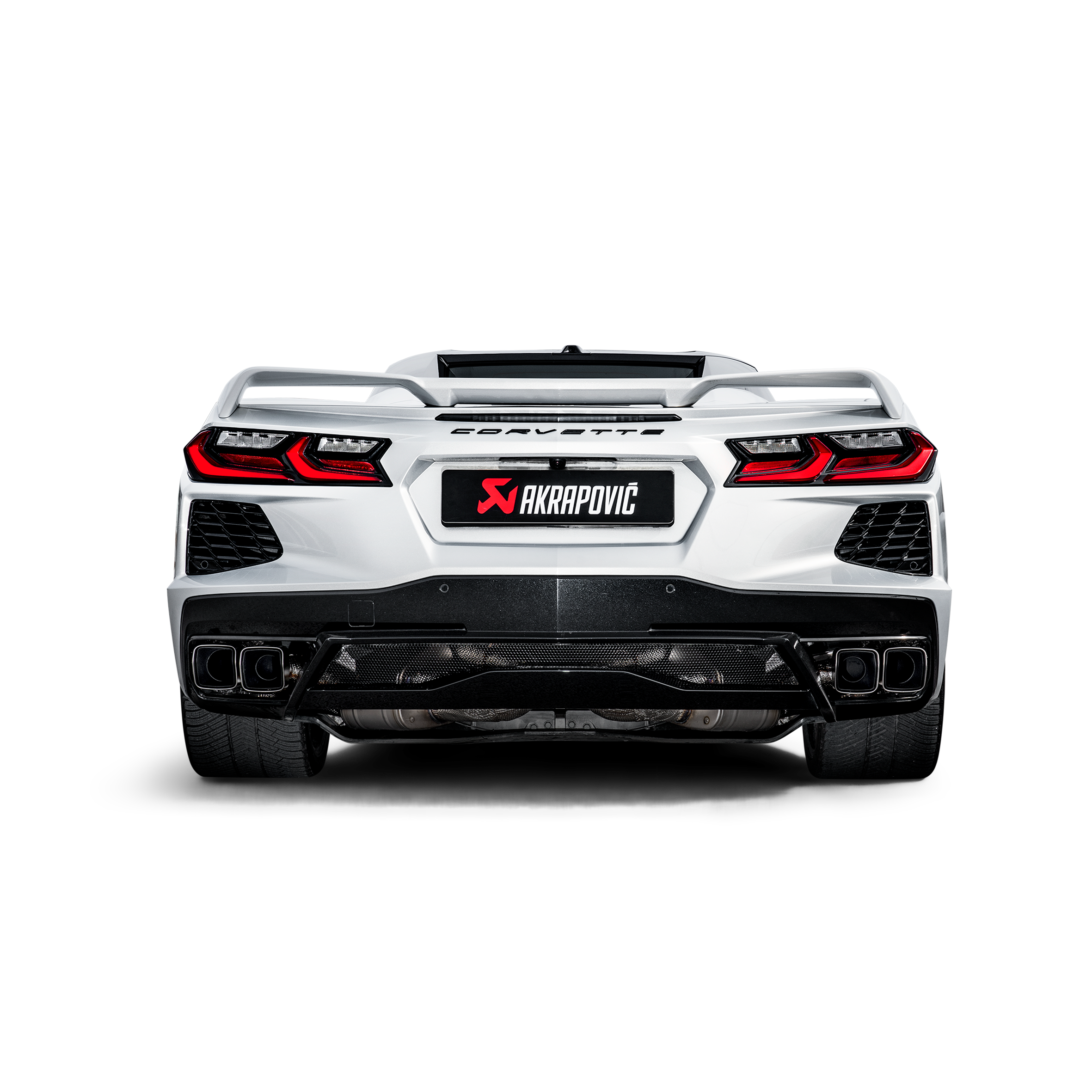 Akrapovič Slip-On Line Exhaust (Titanium) w/Titanium Tips - 2020+ Chevrolet Corvette Stingray (C8) - T1 Motorsports