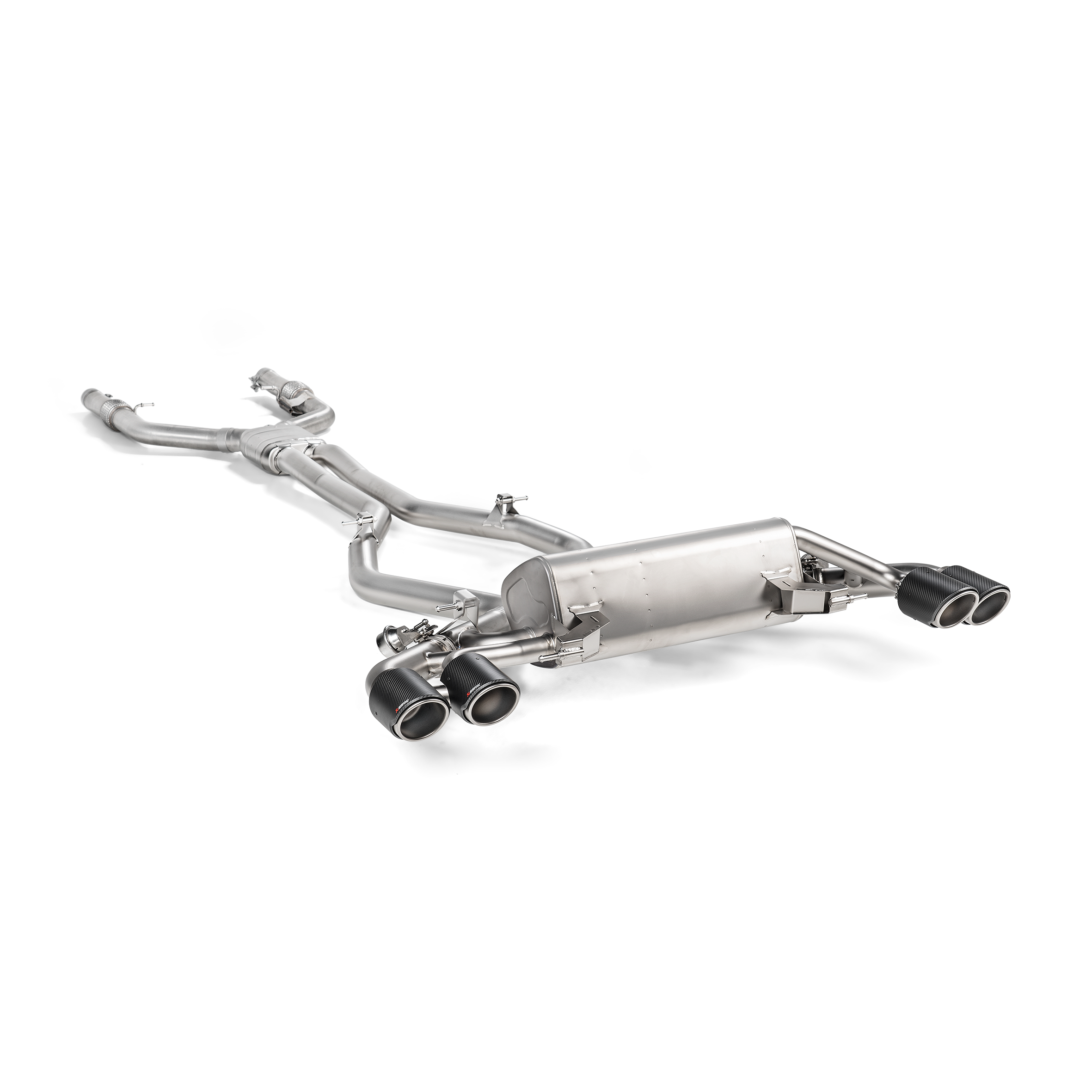 Akrapovič Evolution Line Catback Exhaust System (Titanium) w/Link Pipe Set - 2017-2020 Alfa Romeo Giulia Quadrifoglio - T1 Motorsports