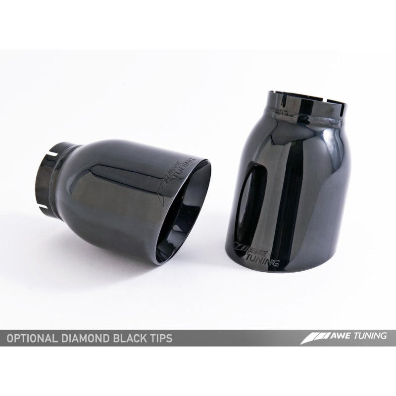 AWE Tuning Porsche 991 SwitchPath Exhaust for Non-PSE Cars Diamond Black Tips