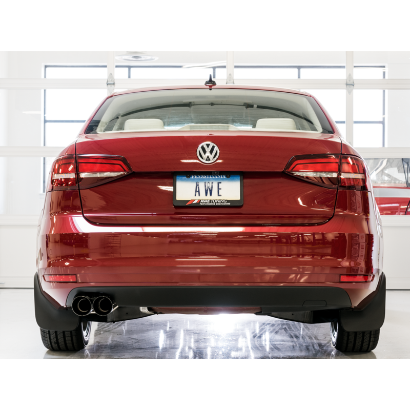AWE Tuning 09-14 Volkswagen Jetta Mk6 1.4T Touring Edition Exhaust - Diamond Black Tips - T1 Motorsports