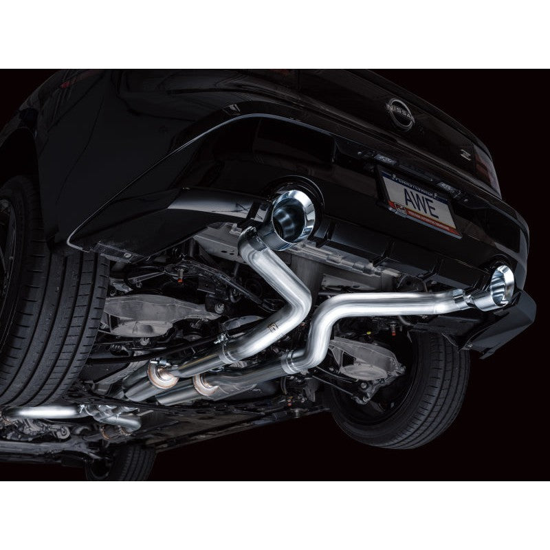 AWE Tuning Track Edition Catback Exhaust System w/ Chrome Silver Tips - 2023+ Nissan Z