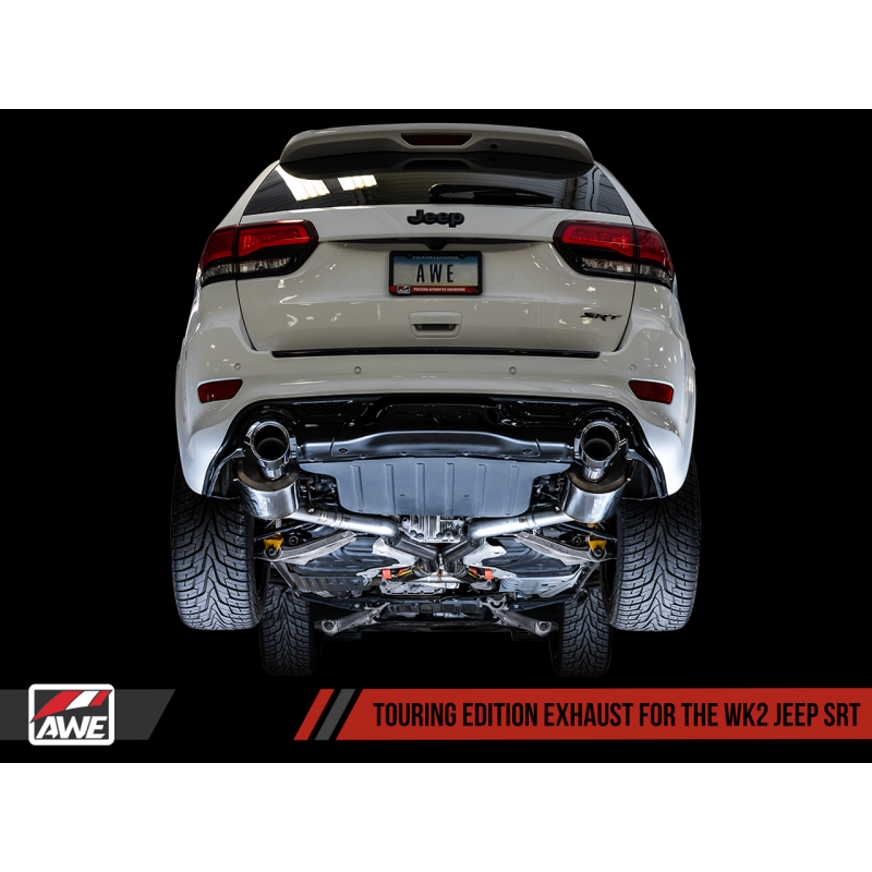 AWE Tuning 2020 Jeep Grand Cherokee SRT Touring Edition Exhaust - Chrome Silver Tips
