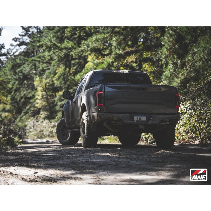 AWE Tuning 2017+ Ford Raptor Tailpipe Conversion Kit w/ Diamond Black Tips