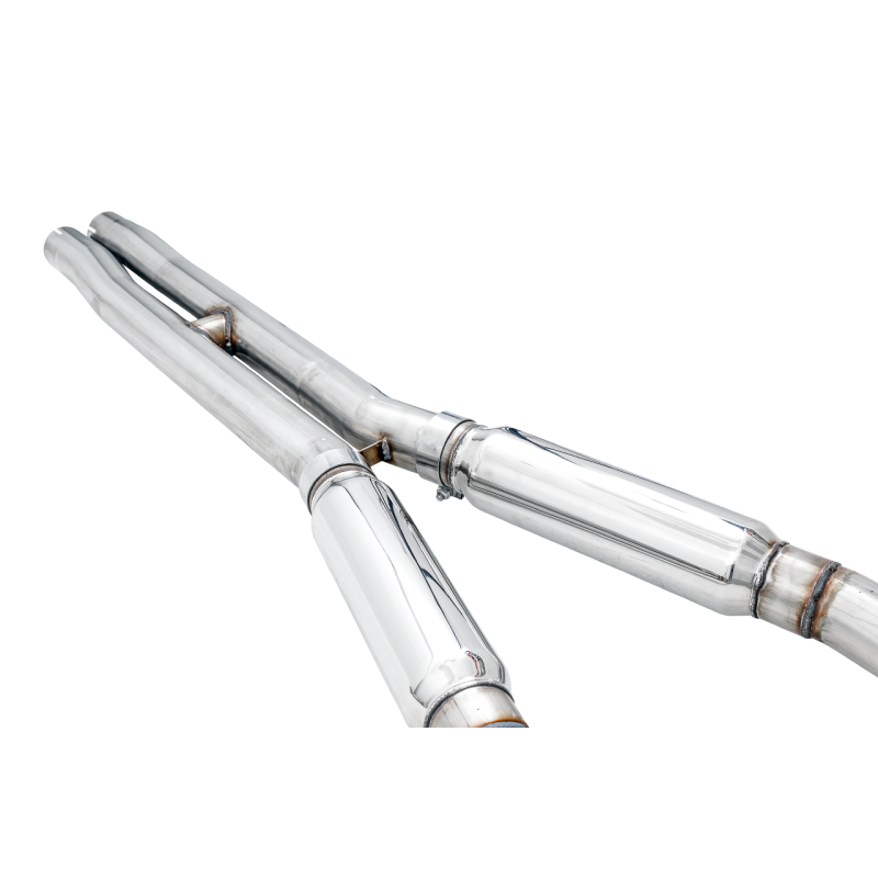 AWE Tuning Track Edition Exhaust w/Chrome Silver Tips - 2015+ Dodge Charger 6.4L/6.2L Supercharged