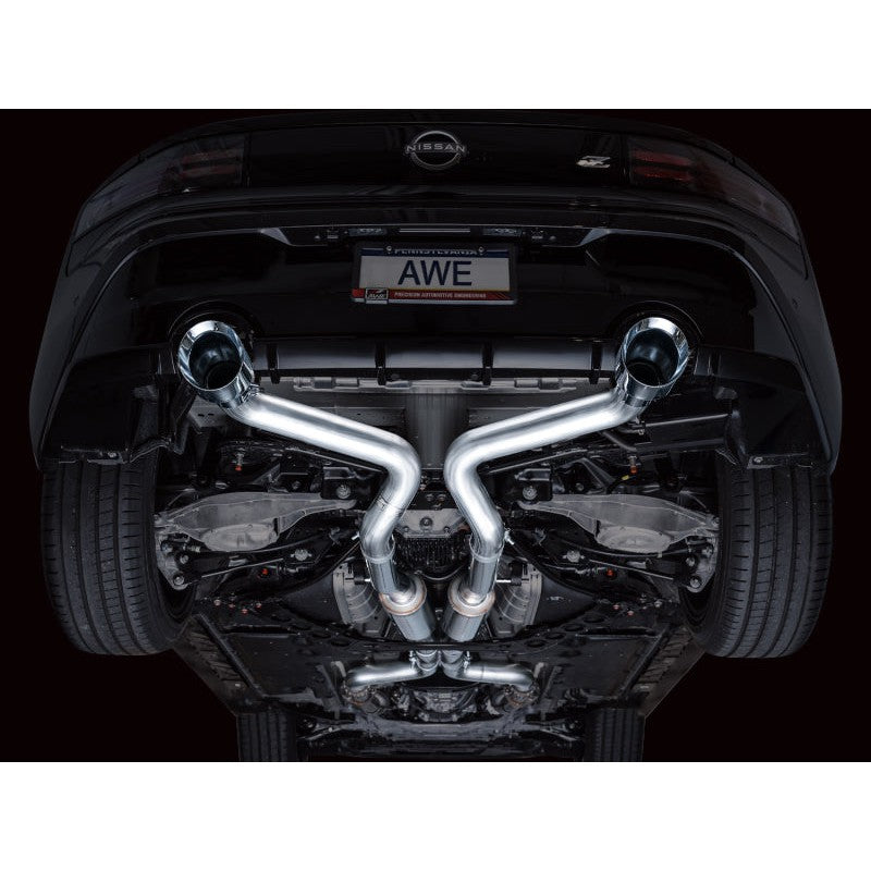 AWE Tuning Track Edition Catback Exhaust System w/ Chrome Silver Tips - 2023+ Nissan Z