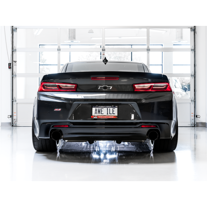 AWE Tuning Track Edition Axle-back Exhaust w/Diamond Black Tips - 16-19 Chevrolet Camaro SS