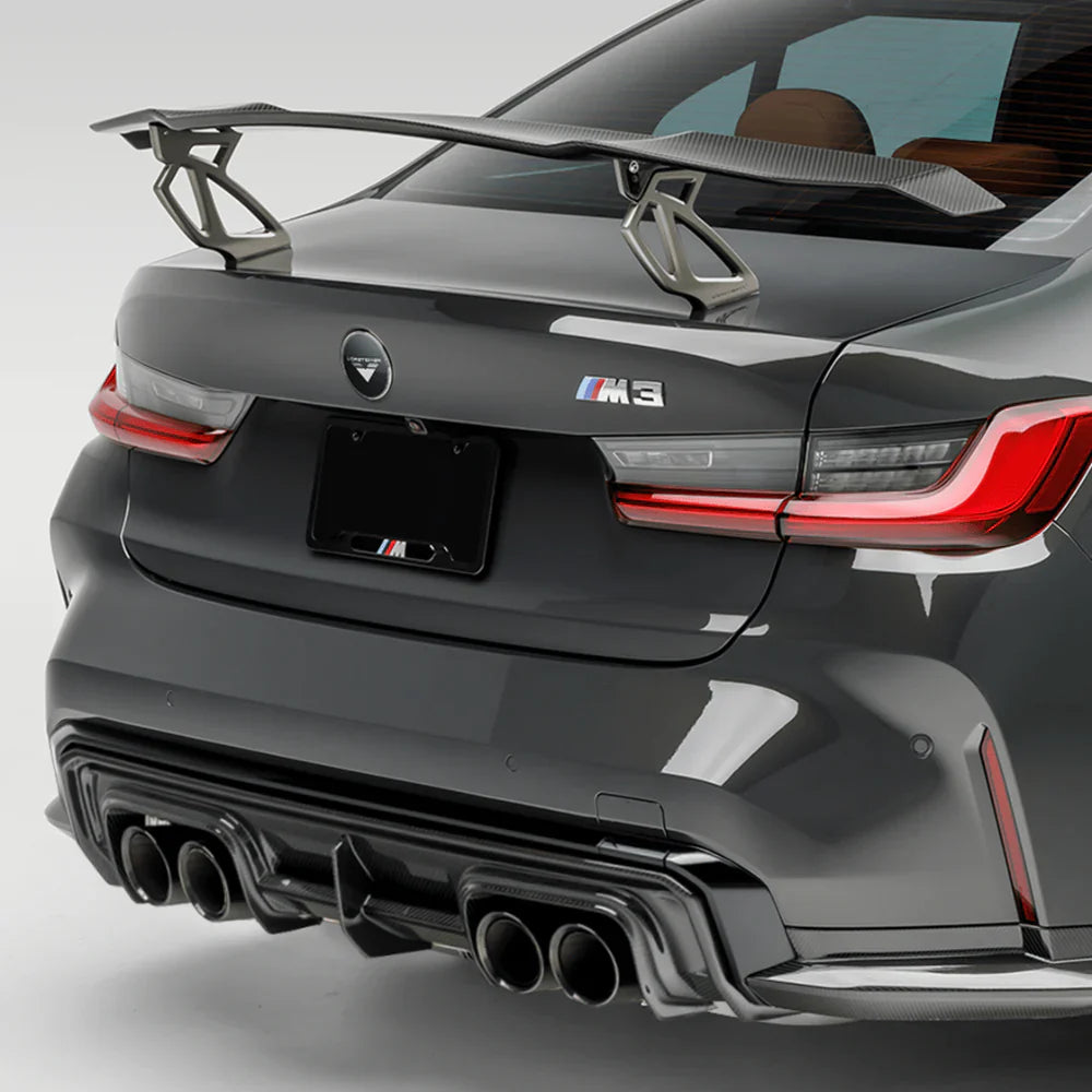 Vorsteiner Carbon Fiber V-Style Wing Blade with Aluminum Uprights  - 2021+ BMW G8X M2/M3/M4