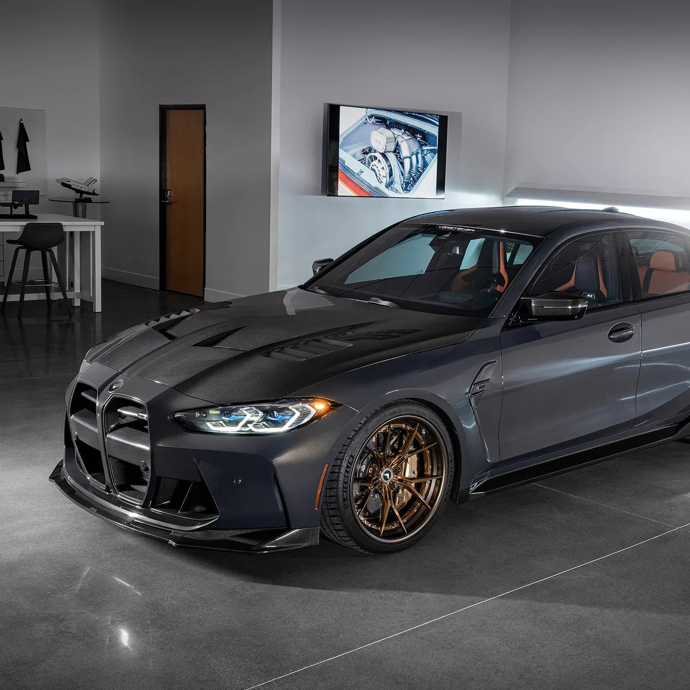 Vorsteiner Carbon Fiber V-Style Hood - 2021+ BMW G80 M3/G82 M4