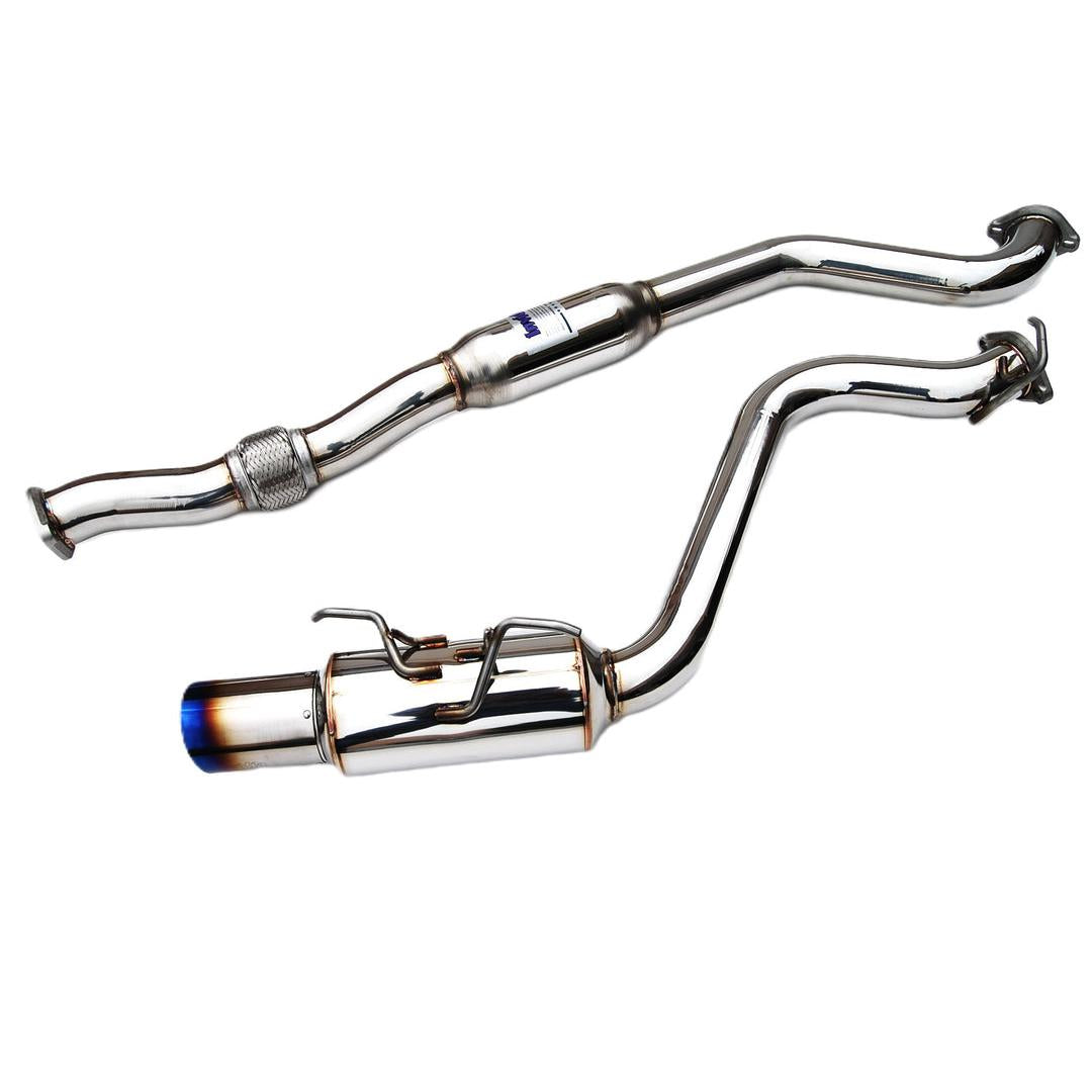 Invidia Single N1 Titanium tip Cat-back Exhaust - 08-14 Subaru WRX Sedan