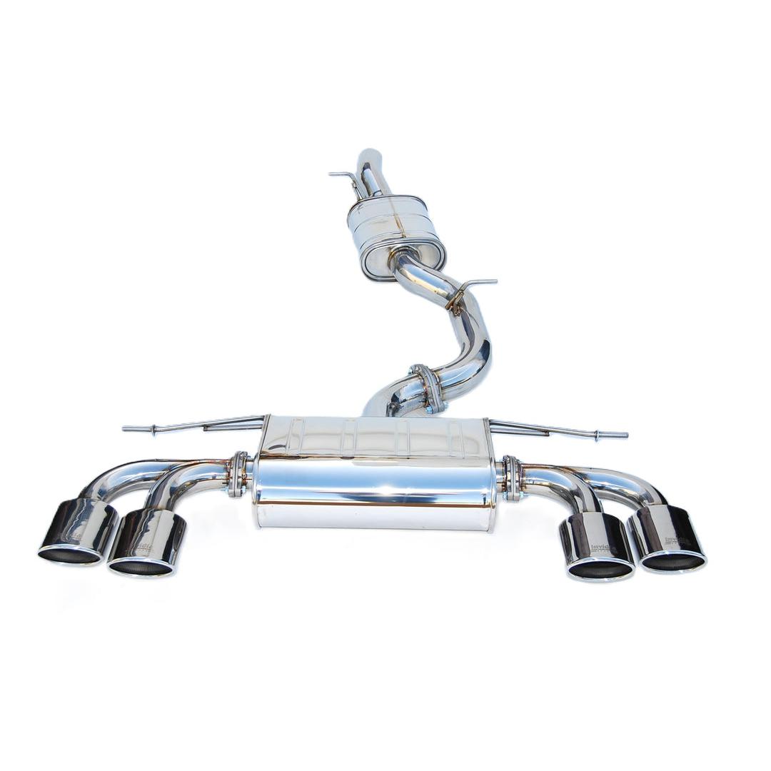 Invidia Q300 Quad Oval S.S. tip Cat-back Exhaust - 14-17 VW Golf-R