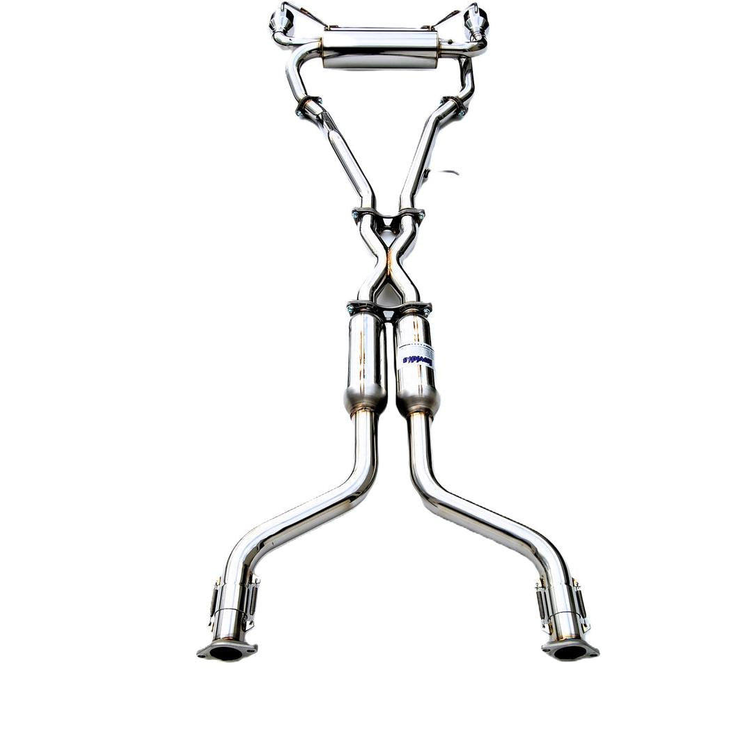 Invidia Gemini Rolled S.S. tip Cat-back Exhaust - 03-07 Infiniti G35 Coupe