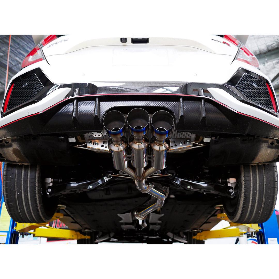 Invidia R400 Gemini Titanium tips Cat-back Exhaust - 17-21 Honda Civic Type-R FK8