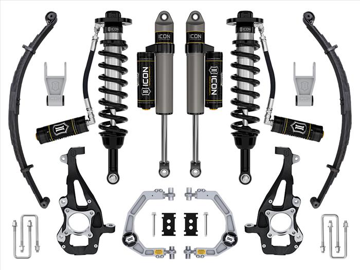 ICON 3.5-4.5in Stage 3 Suspension System Billet UCA / Leaf Pack - 21-23 Ford F150 Tremor 4WD