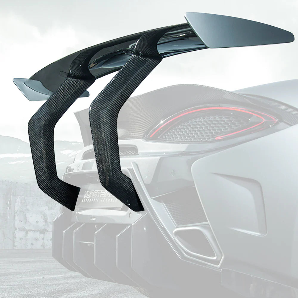 Vorsteiner VX Aero Carbon Fiber Wing Blade w/ Uprights  - 2015-2021 McLaren 570S