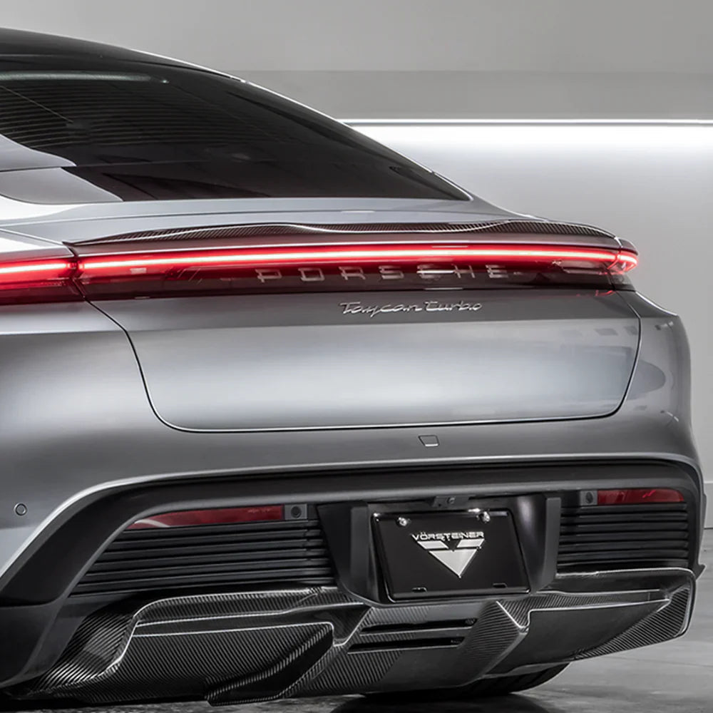 Vorsteiner GW9 Design Carbon Fiber Decklid Spoiler   - 2020-2024 Porsche Taycan Turbo/S