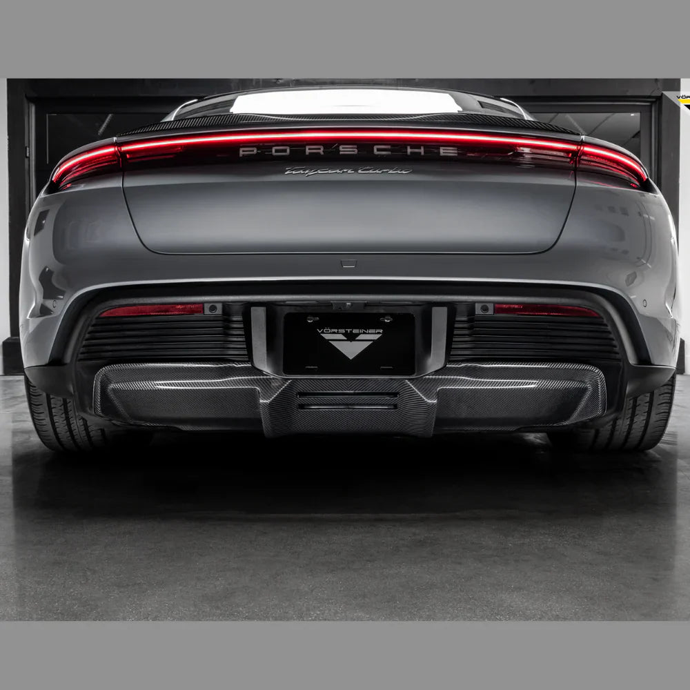 Vorsteiner GW9 Design Carbon Fiber Decklid Spoiler   - 2020-2024 Porsche Taycan Turbo/S