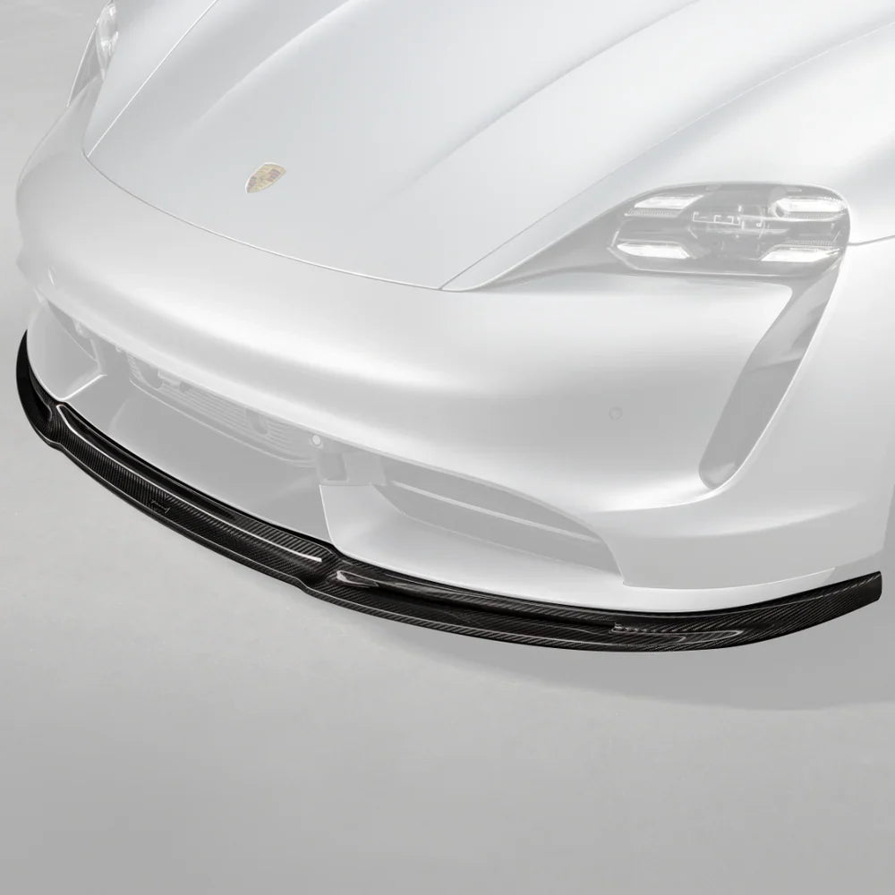 Vorsteiner GW9 Design Carbon Fiber Front Spoiler   - 2020-2024 Porsche Taycan Turbo/S